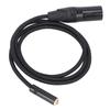 XLR Male to 3.5mm Female Cabe Professional 3.5mm Female to XLR Male Cable for MP3 Players Amplifiers Mixers 1m 3.3ft