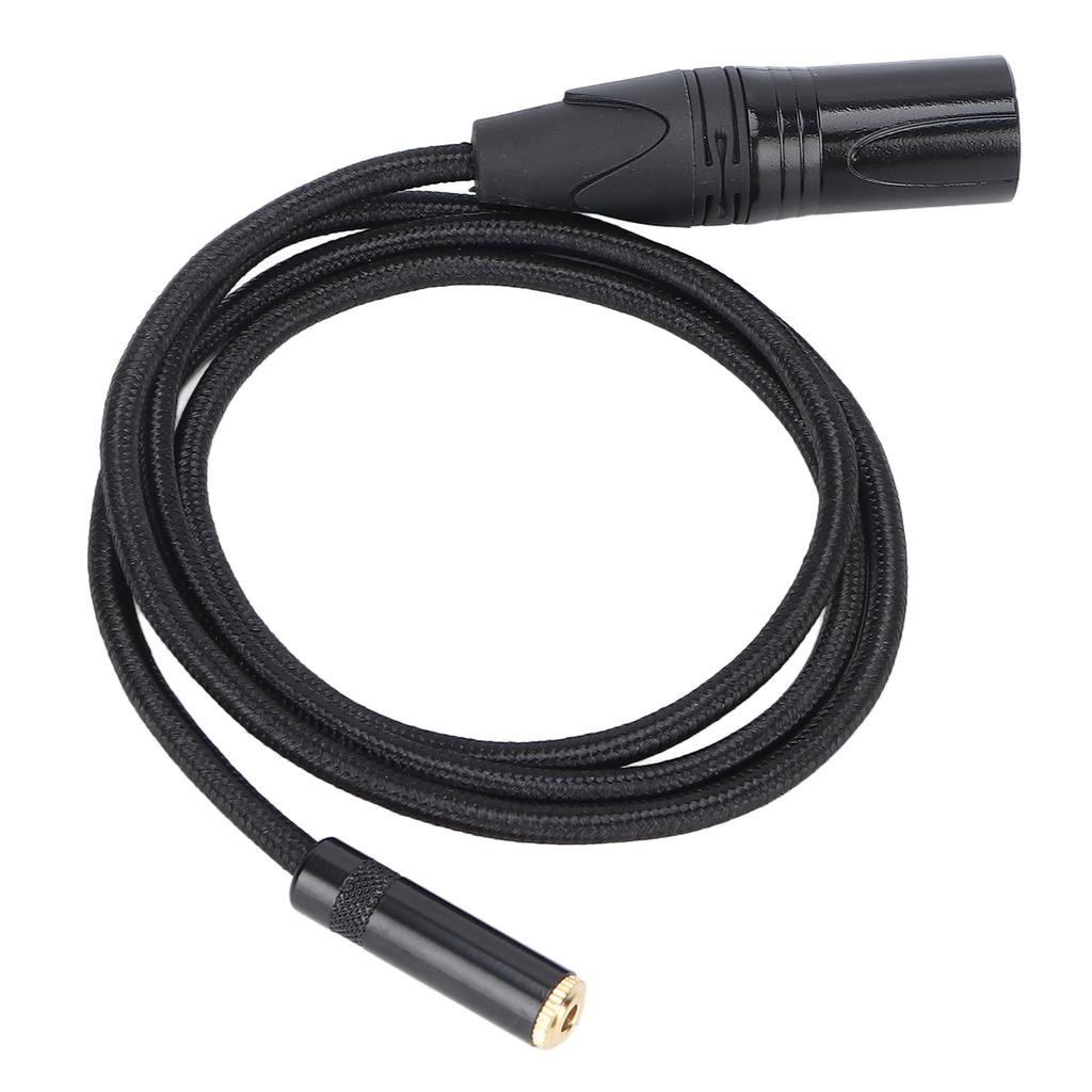 XLR Male to 3.5mm Female Cabe Professional 3.5mm Female to XLR Male Cable for MP3 Players Amplifiers Mixers 1m 3.3ft
