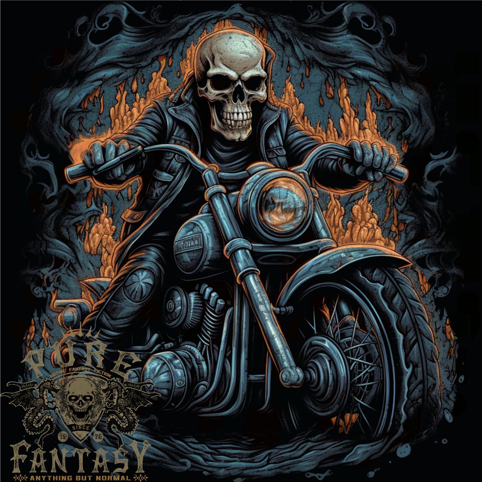 

26 Skull Biker Motorcycle Motorbike Grim Reaper 12 Mens T-Shirt 100% Cotton Unisex T-Shirt XL