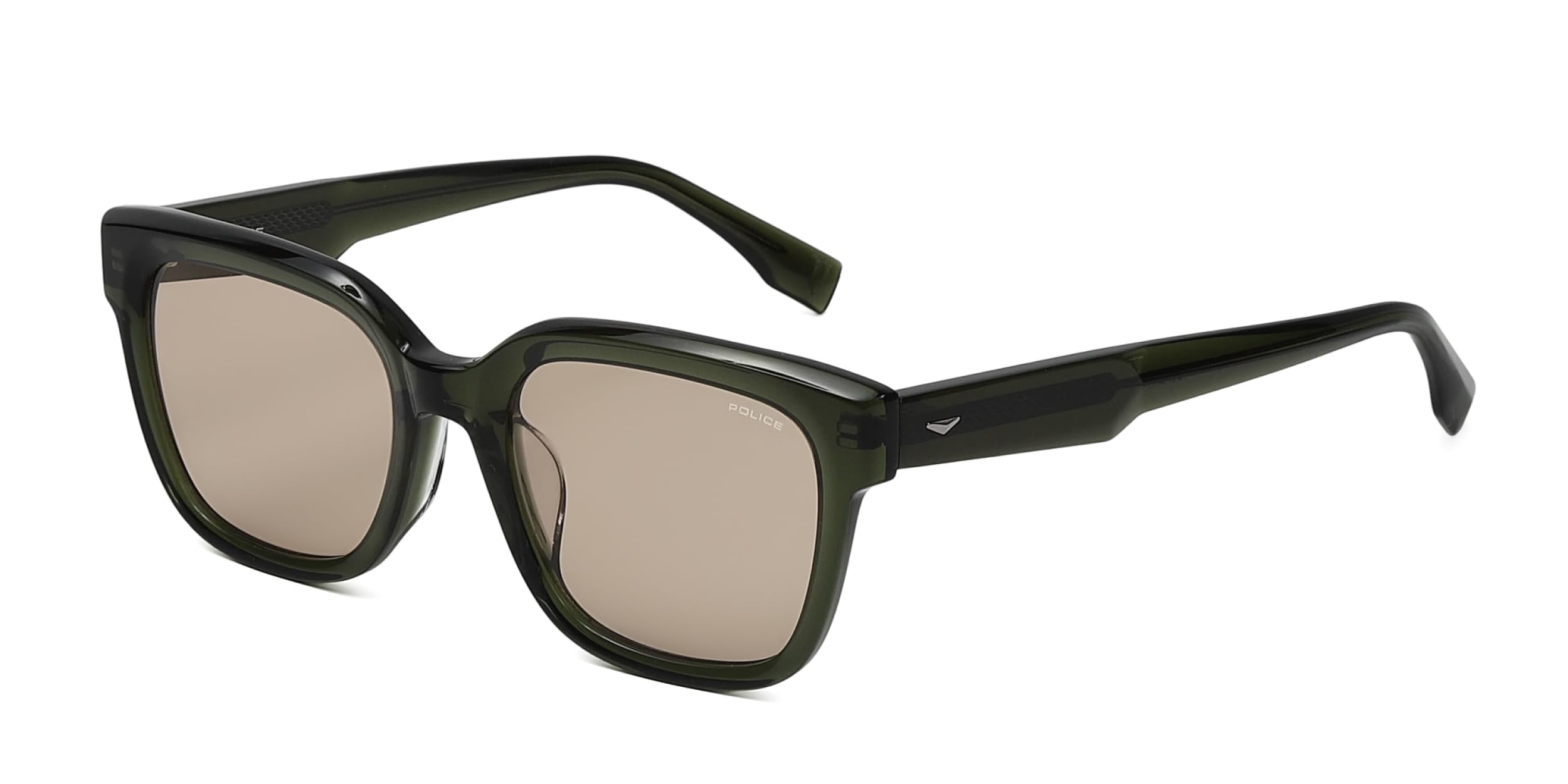 

Square Sunglasses SPLT71J 5204CD [Police][Authorized Import] Men s коричневий