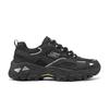 Skechers D'LITES Hiker Men Mesh Synthetic Leather Comfort Wear-resistant Balanced Platform Low Top Dad Shoes Black 237423-BKSL