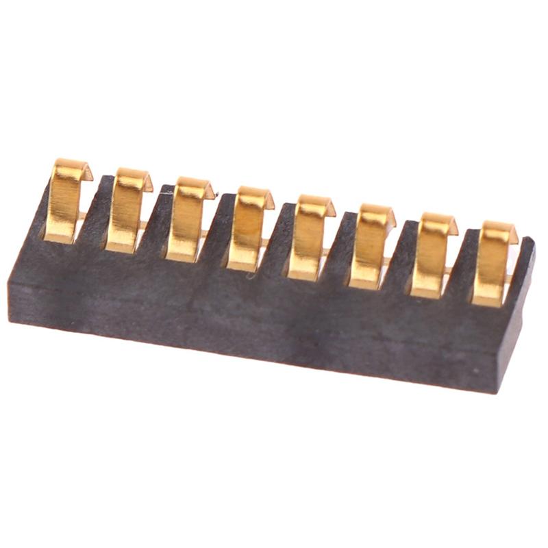 Smt Spring Battery Connector 2.0 Mm Pitch 2 3 4 5 6 7 8 Pin Male Contact Power Charge Connector Contacts Gold Plated