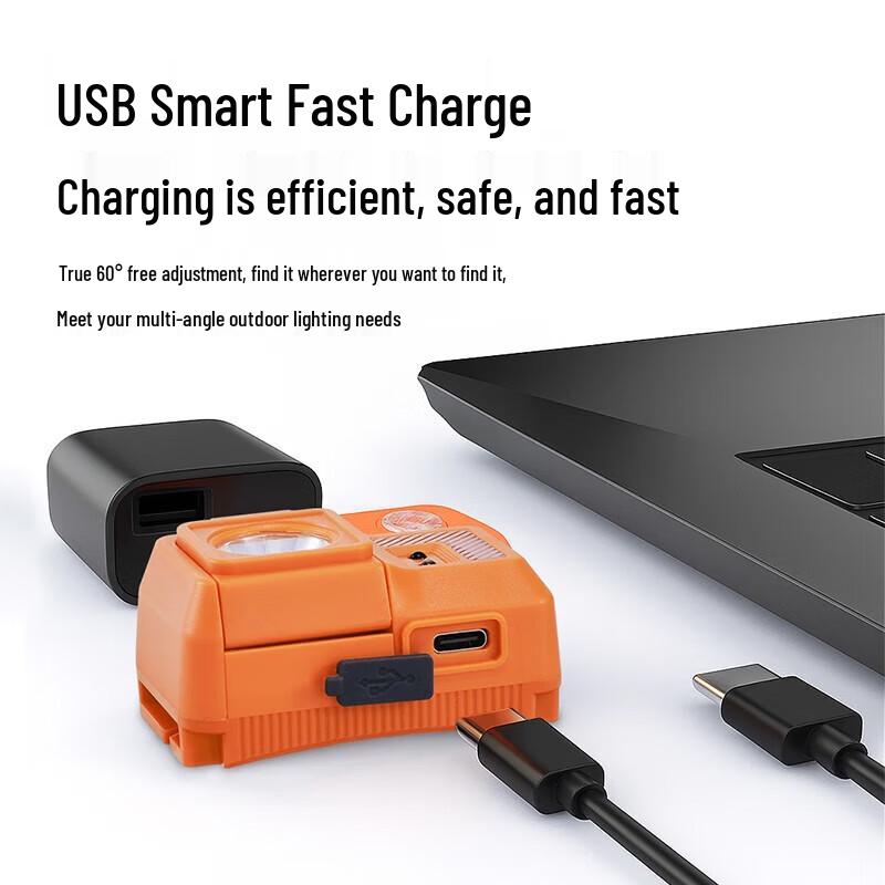 Compact Rechargeable LED Headlamp with Sensor