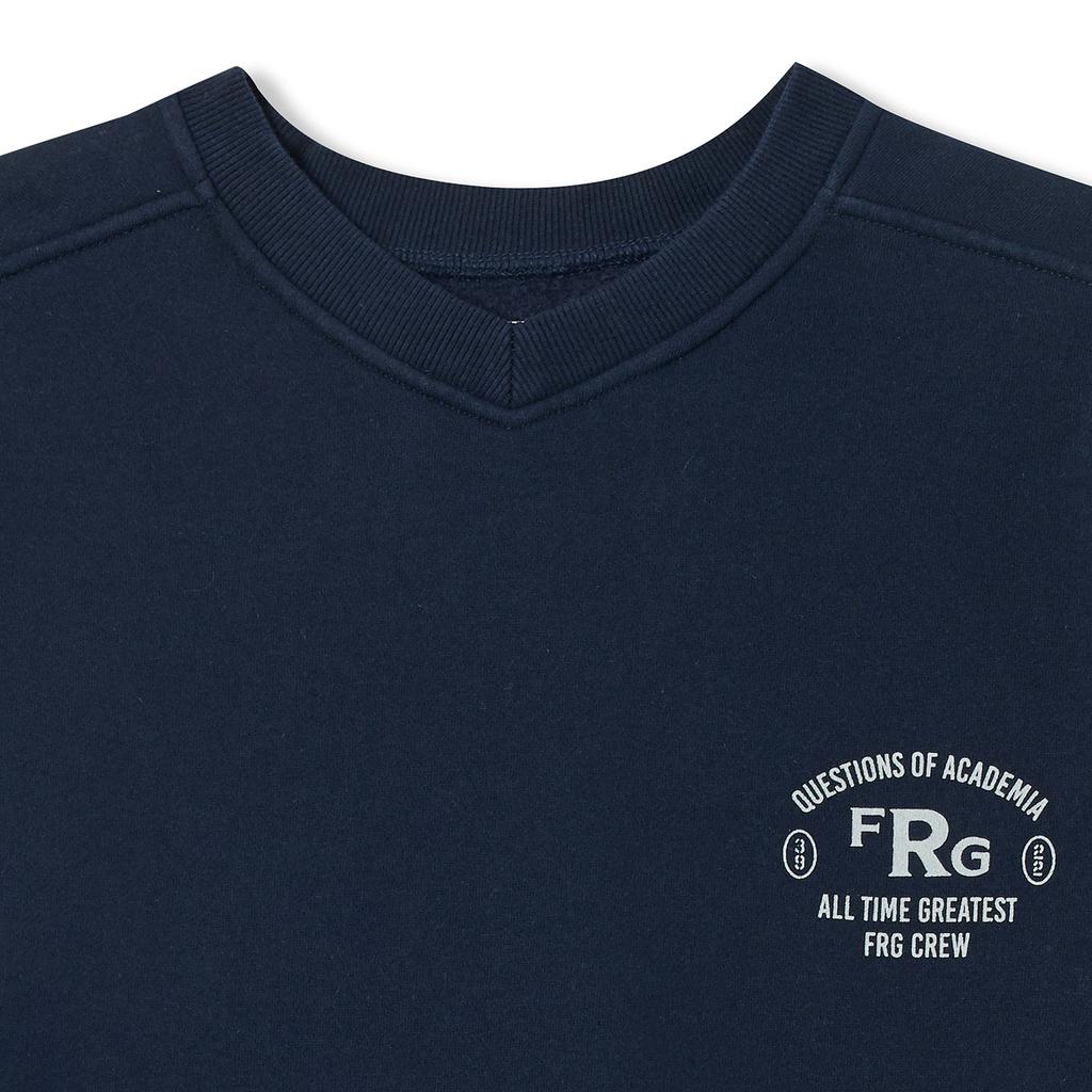 FRAGE V-Neck County Sweatshirt - Navy