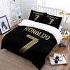 Gold "Ronaldo 7" Text. Bedding Sets Duvet Cover Sets Duvet Covers Pillowcases(1 * Duvet Cover 2 * Pillowcases Without Duvet Insert)