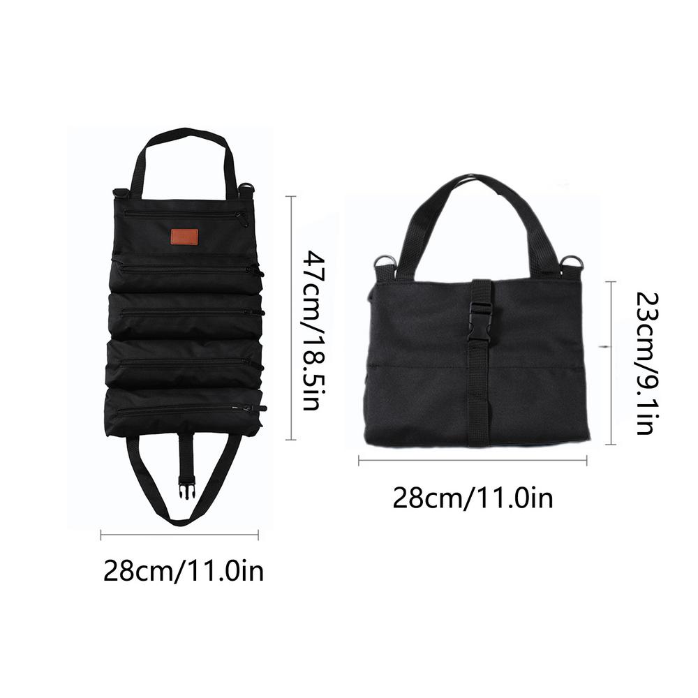 Roll Up Tool Bag Portable Tool Roll Organizer Multifunctional Large Capacity Bag Heavy-Duty Tool Organizer Bag Portable Tool