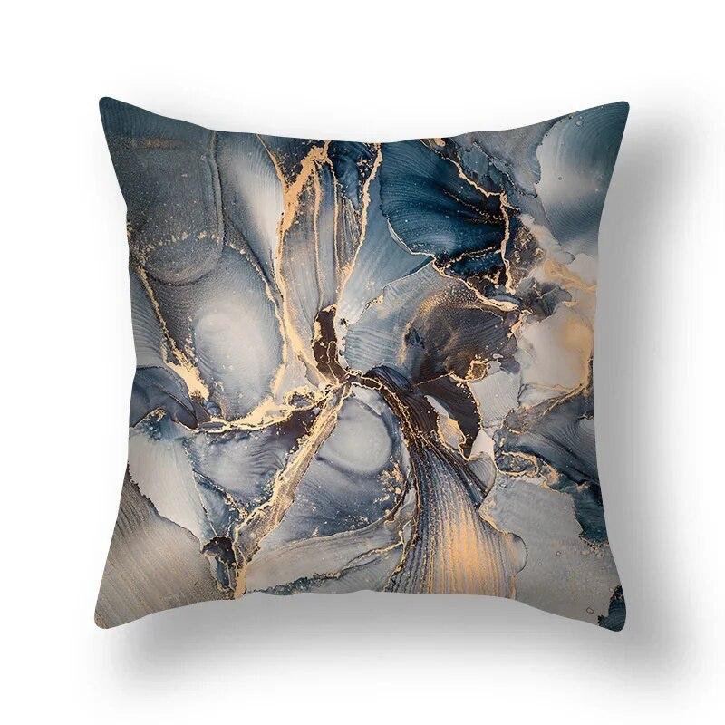 Modern light luxury simple fashion marble pattern set sofa chair office car bed cushion cover room home decoration pillowcase