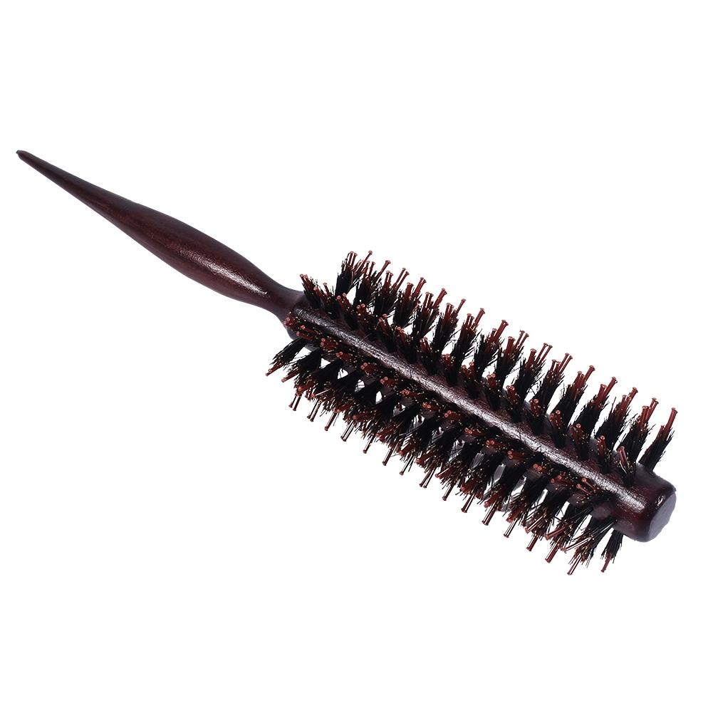 Professional Wooden Handle  Anti Static Curly Hair Comb Hairdressing Radial Round Brush