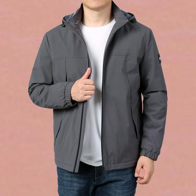 Herbst- und Winter-Samt-Wattierte Herrenjacke Outdoor Lässig Locker Herrenjacke Schnelltrocknend Warme Herrenjacke