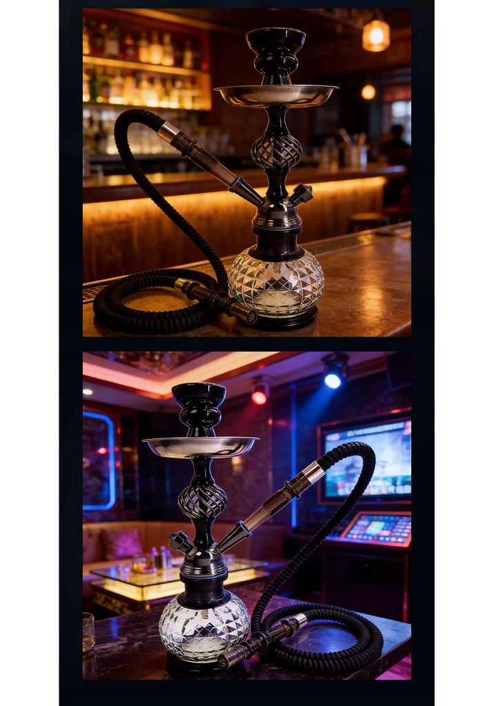 Mini Lantern Double Tube Glass Shisha Mouthpiece