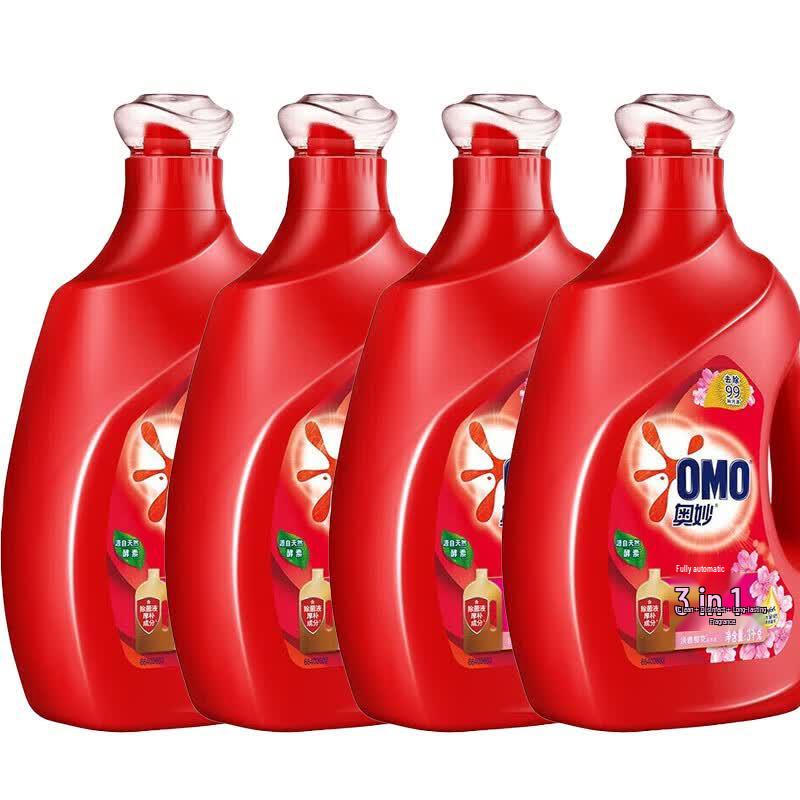 OMO Laundry Detergent with Comfort Cherry Blossom Fabric Softener