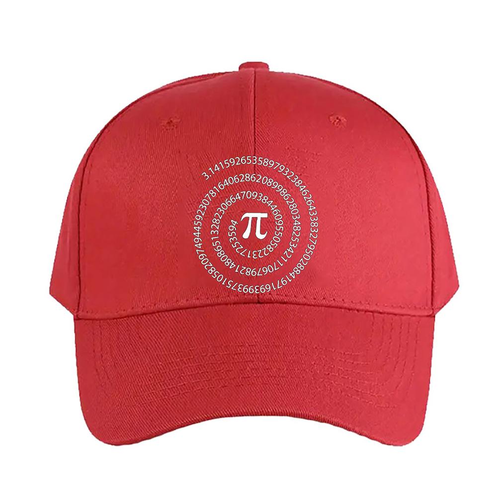 funny pi day Summer Woman Man Adult Peaked Hat Fashion Casual Adjustable Printed Baseball Caps Funny Dad Trucker Cap