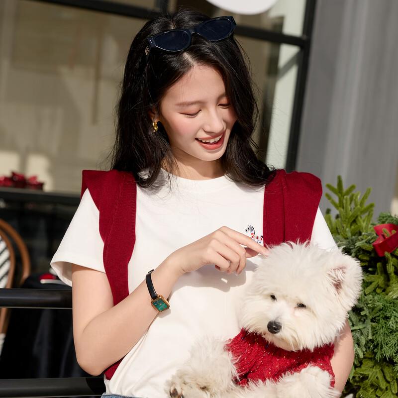 Sancai 2026 Spring Pony Embroidery Basic T-Shirt