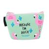 Cute Cartoon Flamingos Coin Purse Canvas Card Holder Cash Zipper Wallet Bag Gift CLE