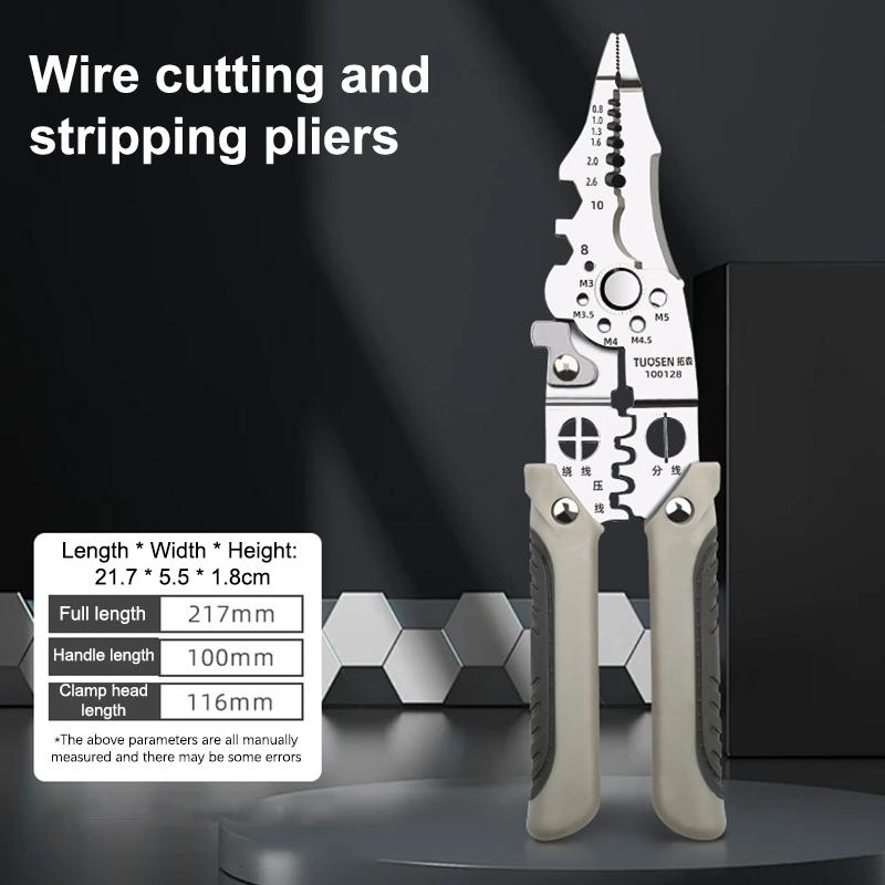 Multifunctional Wire Stripper Tools Electrician Wire Splitter Wire Winding Pliers Crimping Pliers Electrician Repair Hand Tool
