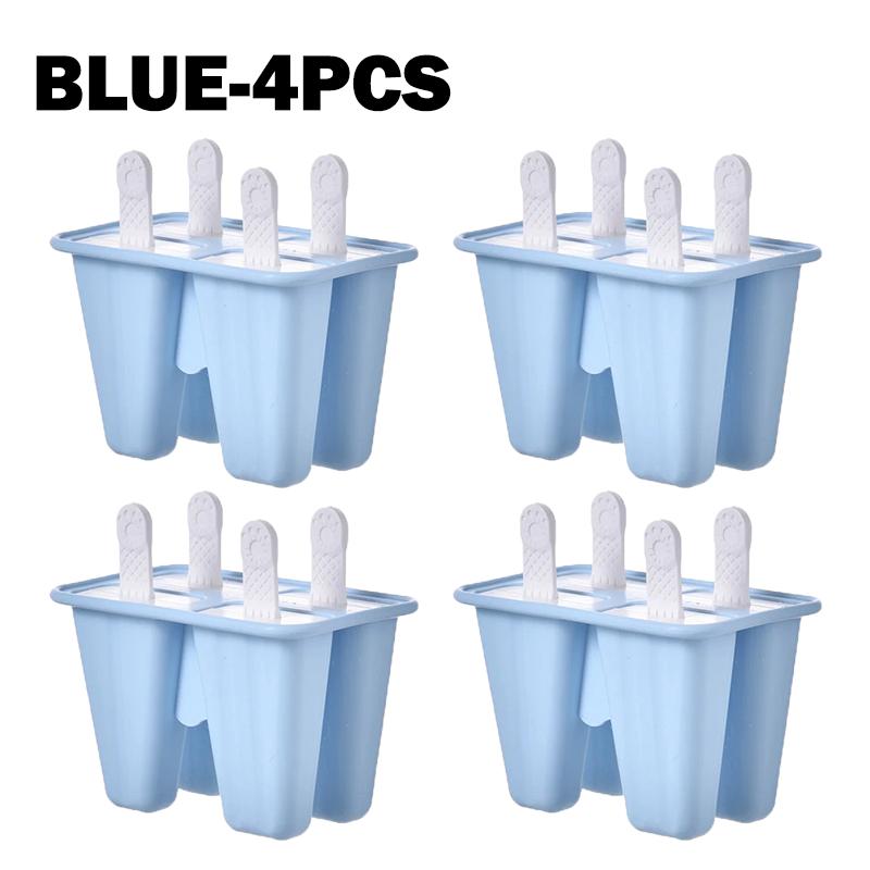 4 Pieces Silicone Popsicle Molds BPA Free Ice Pop Molds Easy Release with Reusable DIY Homemade Easy Release Ice Pop Make