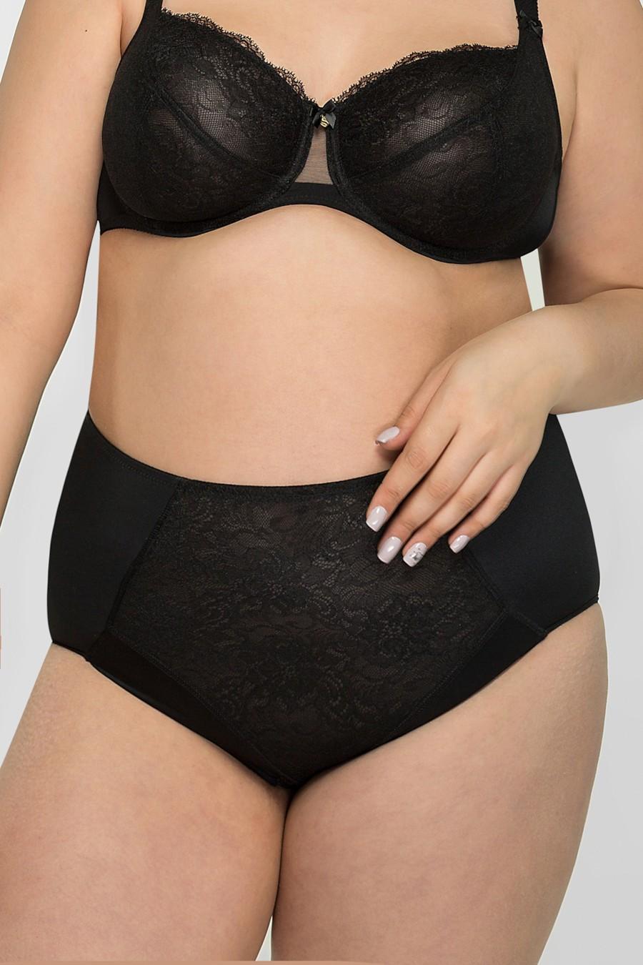 

Трусики сліп brabrabra (94545) 7(3XL) прозорий колір чорний