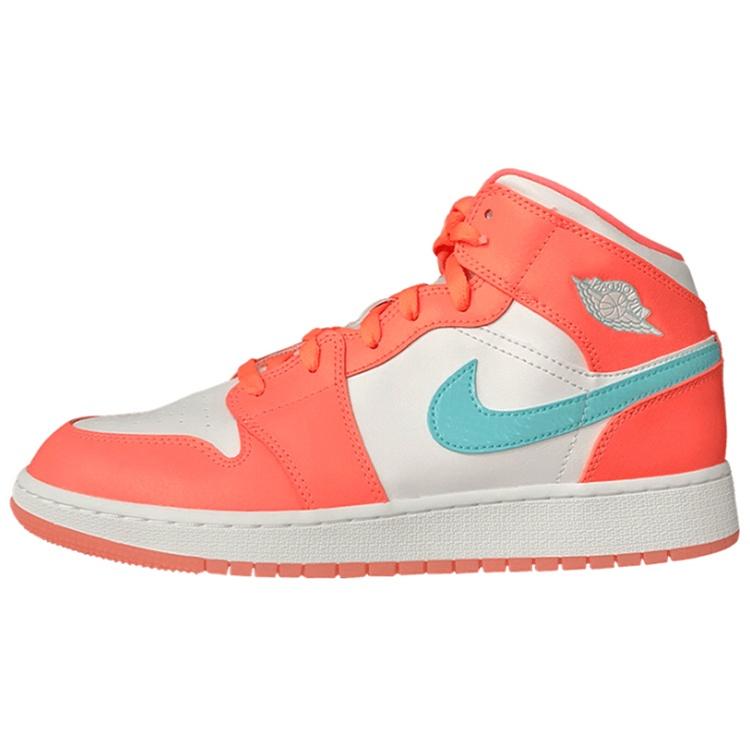 (GS) Air Jordan 1 Mid Crimson Pulse Kids 555112-814 EU 38