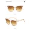 New Concave Shape European and American Cat Eye Sunglasses Sunglasses Ins Fashion Hollow Legs Large Square