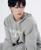 MAYOL Men'S Yuppie Knit Hoodie Pants Set Melange Grey