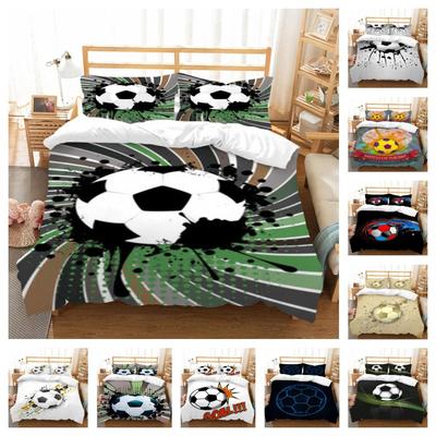Fußball Bettbezug Mann Frau Fußball Heimtextilien King Size Bettwäsche Sport Bettbezug Luxus Bettwäsche Bezug Anzug