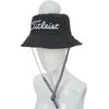 Titleist Women's Pom-Pom Bucket Hat, Charcoal and White, TH23WPBK-0C1