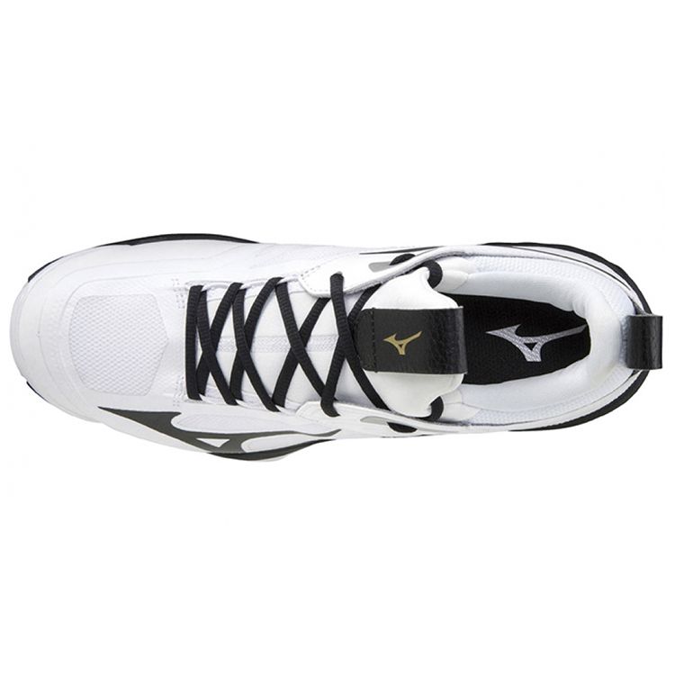 Mizuno Wave Momentum 2 Fabric Synthetic Leather Slip Resistant Durable Breathable Low Top Training Shoes Men Sneaker Black White V1GA211209