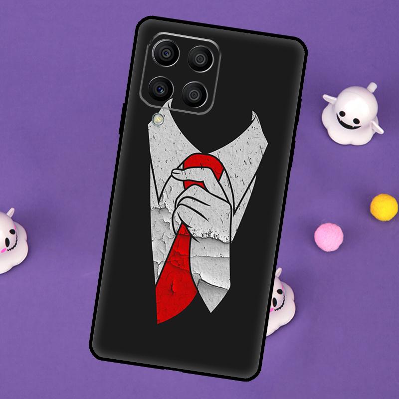 Suit and Tie Cover For Samsung Galaxy M54 M14 M34 M33 M13 M23 M53 M15 M55 M31 M51 M20 M30s M32 M52 Case