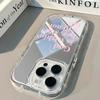 Pink English Pattern Phone Case For iPhone 11 12 13 14 15 16 17 Pro Max 7 8 16 Plus XR X XS Max 16E 17E Luxury Mirror Back Cover