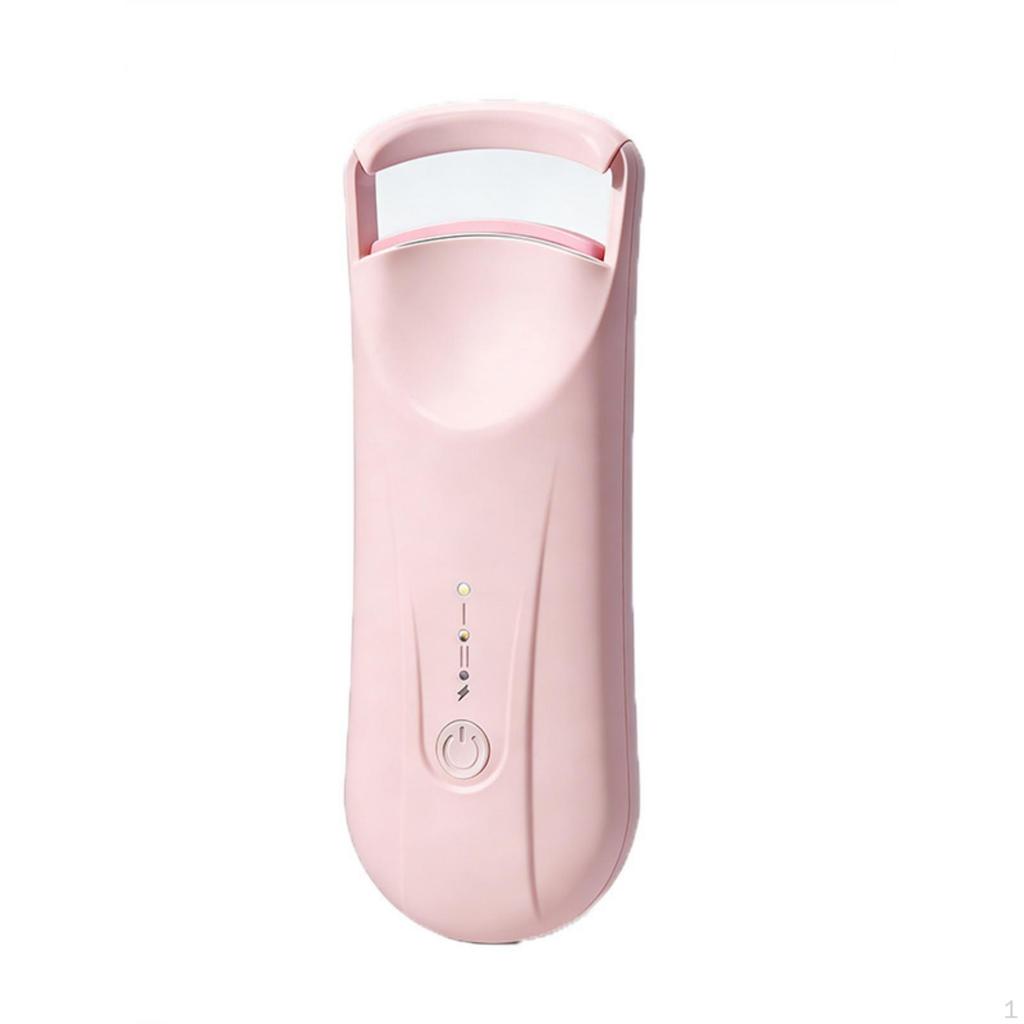 Eyelash Curler with Viewing Window Handheld Heated Portable Makeup Tool for