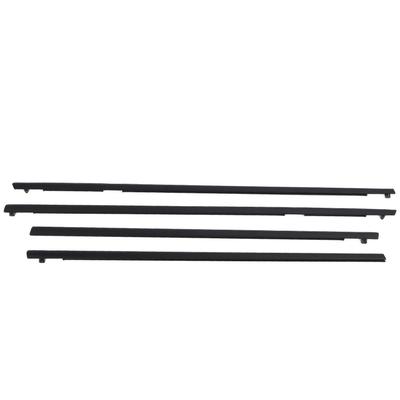 4PCS Front Rear Door Belt Moulding Set 92277517 Black Weatherstrip Window Moulding Trim Seal Belt