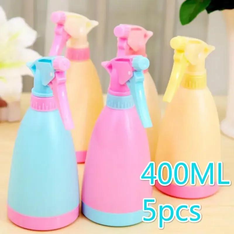 5 Pack 400ml Plastic Spray Bottles Garden Plant Empty Spray Pot Sprinkler Household Cleaning Tools Refillable