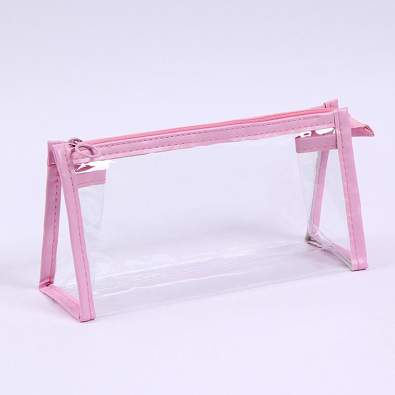 1PC Stationery Large Capacity Zipper Storage Bag for Elementary School Students Portable Waterproof Stationery Bag