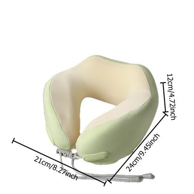 1pcs Memory Foam U-Shaped Neck Pillow Portable Travel Neck Support Pillow for Car Office Nap Outdoor Trip Cervical Cushion