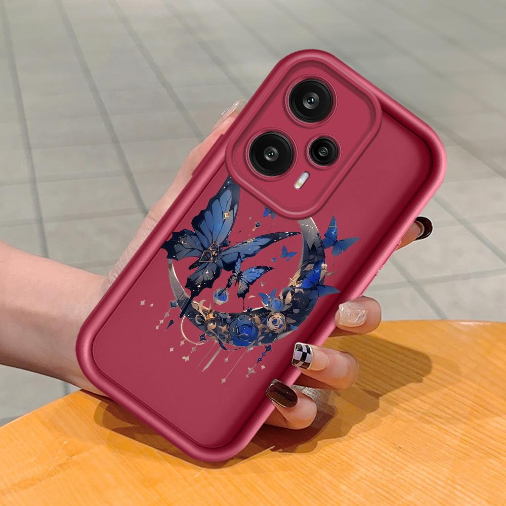 Model de imprimare cu scară pătrată din silicon moale Carcasă pentru telefon Acoperire completă Cameră cu protecție antișoc Carcasă din cauciuc pentru Xiaomi Redmi