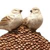 Country Living 2 Birds On a Mushroom Ornament