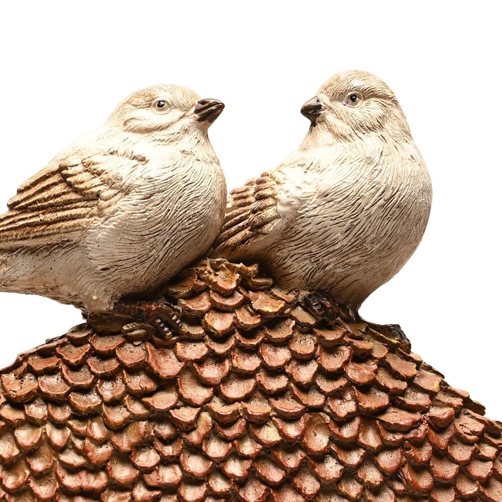 Country Living 2 Birds On a Mushroom Ornament
