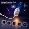 2-in-1 Galaxie Projektor Nachtlicht USB LED Sternenhimmel Lampe 360° Drehung Einstellbare Helligkeit für Schlafzimmer Decke Raum Auto Dekoration