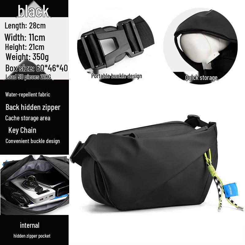 Men's Trendy Casual Messenger Bag - Multifunctional Shoulder Bag for Commuting, Travel, and Outdoor Activities
