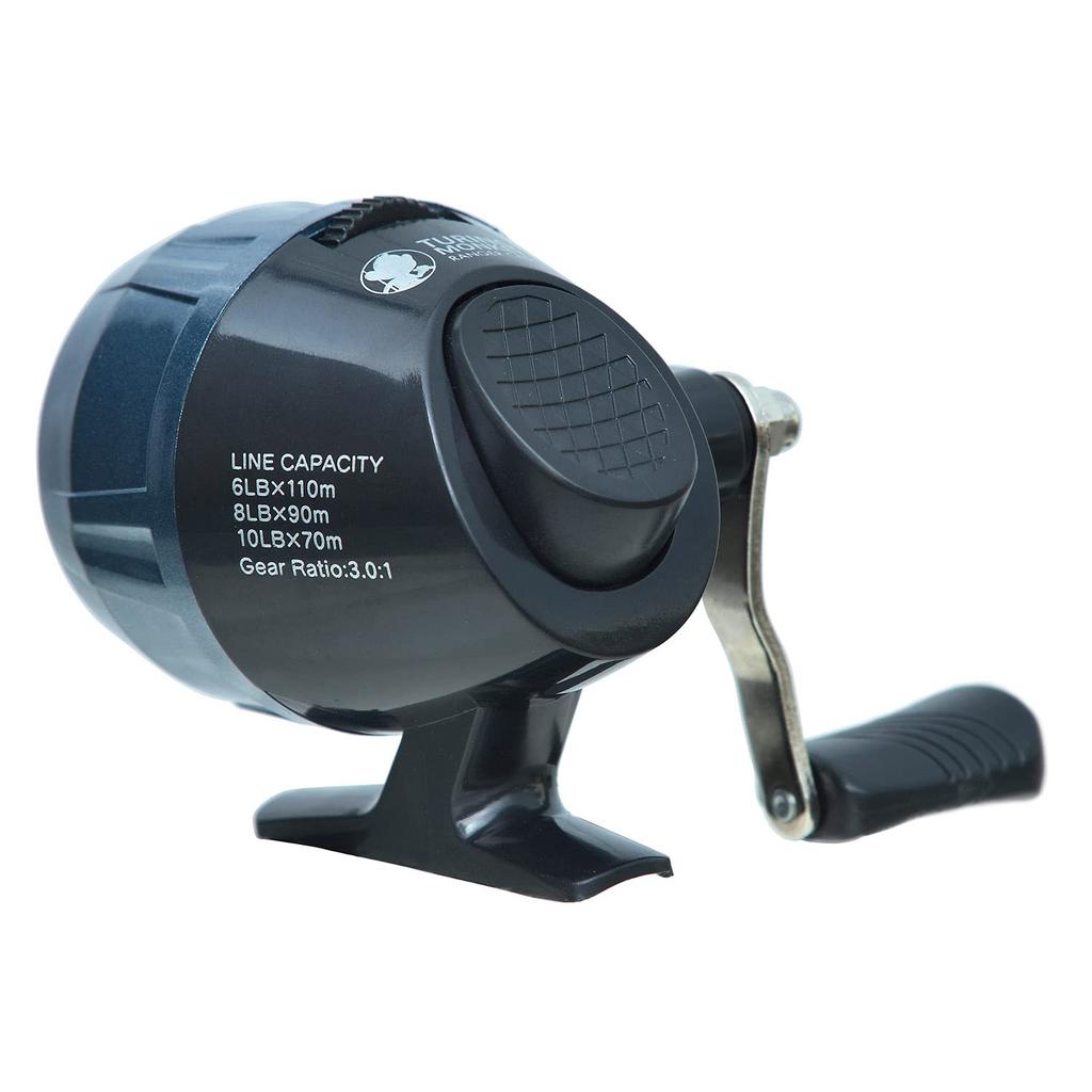 Turing Monkey Ranger Spincast Dark Gray Line Capacity 6LB/110m, 8LB/90m, 10LB/70m