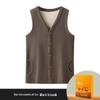 Ultra-Warm Silk Wool Vest: Women's Autumn & Winter Plush Cardigan for Middle-Aged & Elderly