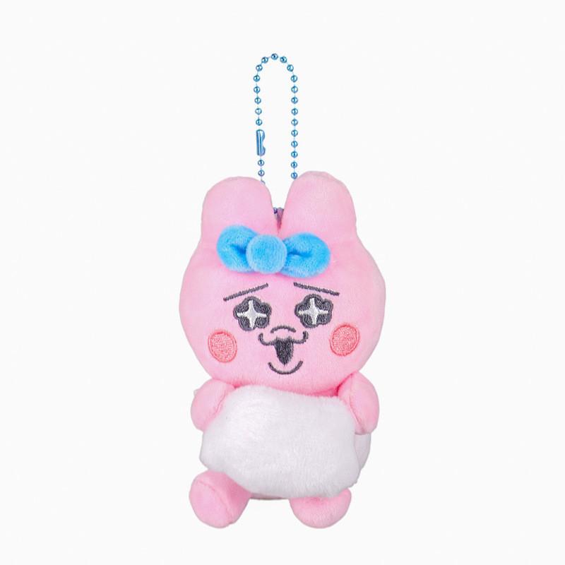 Adorable Plush Toy Hanger Cute Cartoon Bunny Soft Pp Cotton Stuffed Animal Keychain