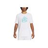Under Armour Soft Comfortable Lightweight Short Sleeve Vintage Print Crew Neck T-Shirt Men Tops White 1383382-100