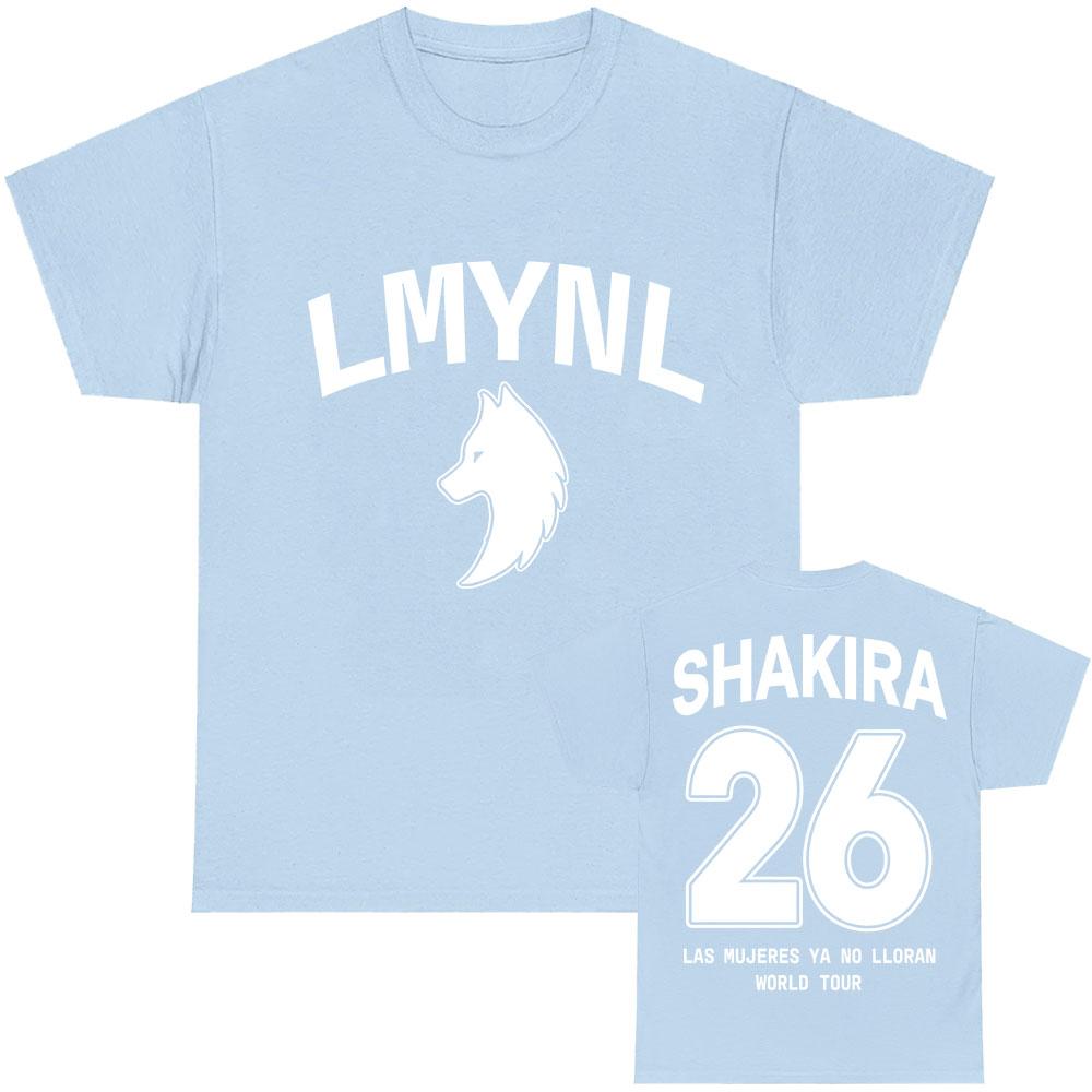 SHAKIRA Las Mujeres Ya No Lloran Tričko Krátký Rukáv Bavlna Unisex Streetwear Trička Kulatý Výstřih Módní Pánská/Dámská Trička Tričko s Potiskem