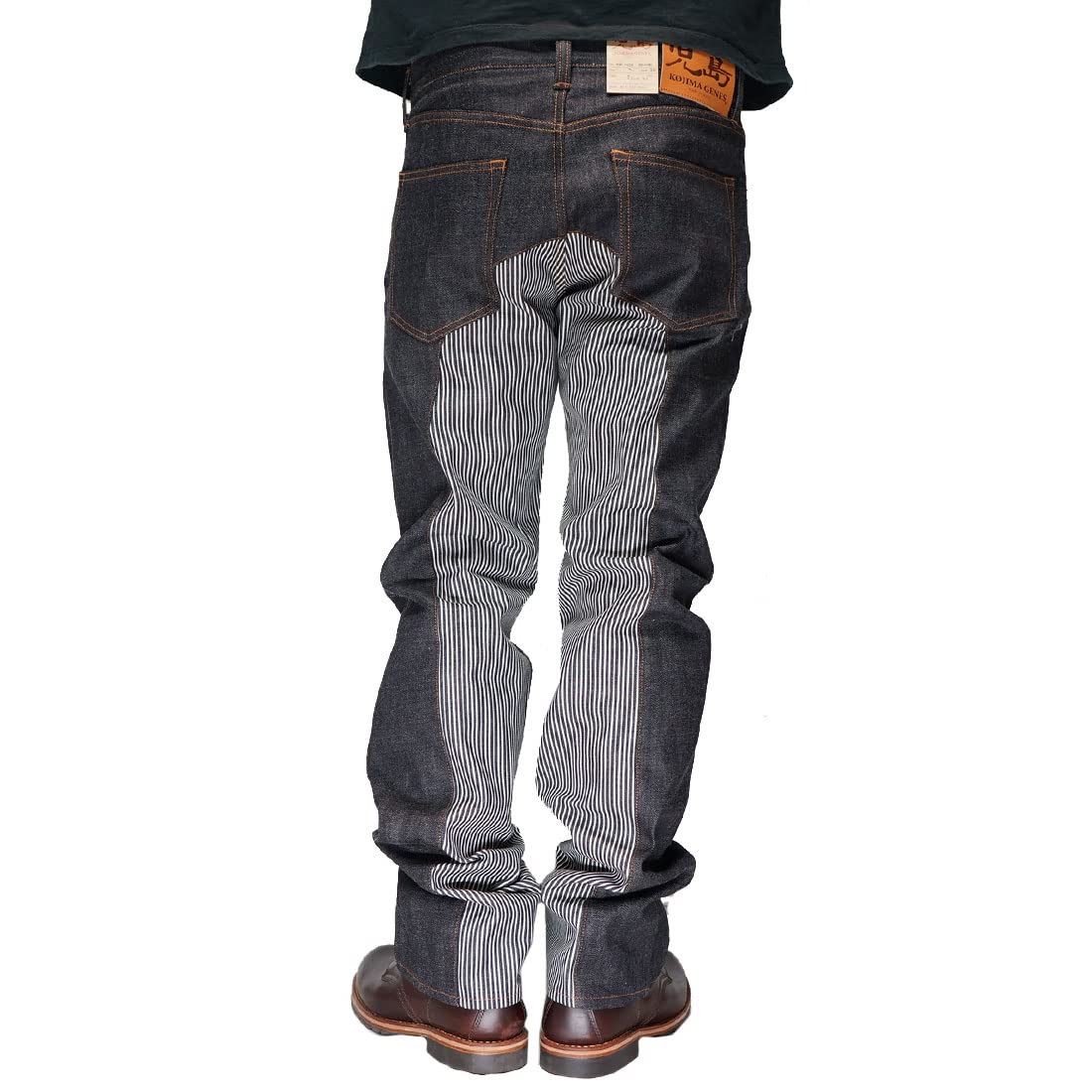 

Kojima Jeans KOJIMA GENES Комбинезон Monkey 13 унций Сделано в Брюки, Жесткий, Япония, Хикори-40, RNB-1059