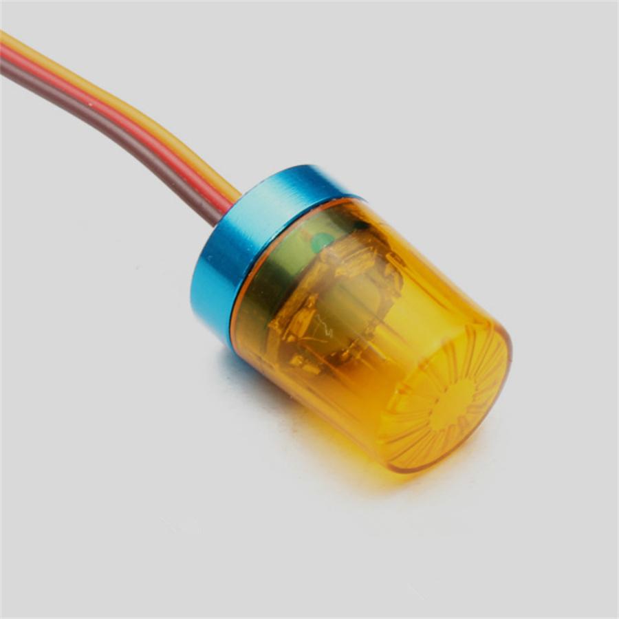 13mm X 18mm LED Flash Rotation Flasher Light Yellow Project Lamp For 1:10 RC Car