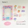 INS Acrylic Photocard Frame Cartoon Card Display Stand Photo Holder Photo Protection Card Sleeve Desktop Decor School Stationery