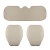 Car Seat Covers Universal Flax Front Rear Breathable Linen Cushion Anti Slip Auto Seat Protector Mat Pad Four Seasons