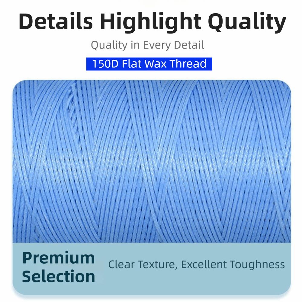 0.8mm Walking Horse Wax Line Thickness Hand Stitching Thread Flat Waxed Thread Leather Craft