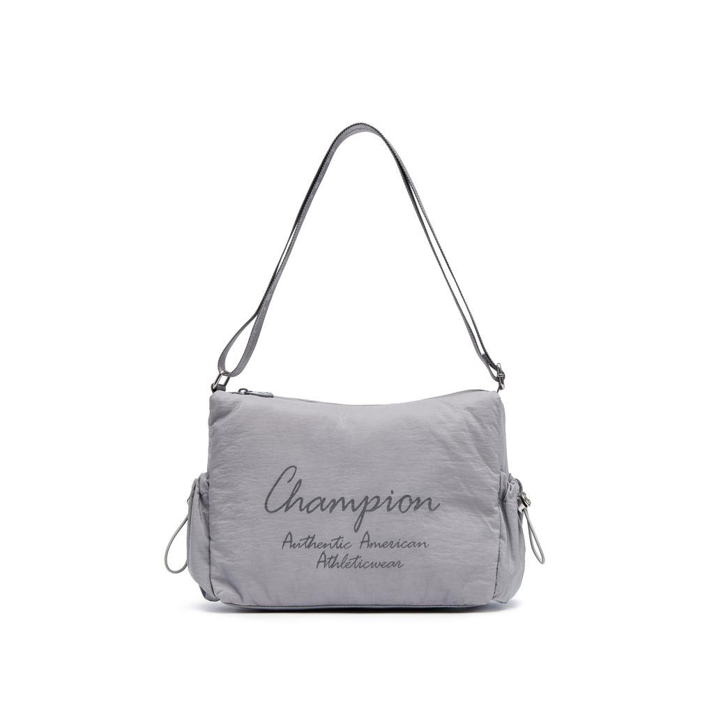New Champion Fabric Shoulder Bag Unisex Black/Rose Purple/Stone Gray U5CACPU14